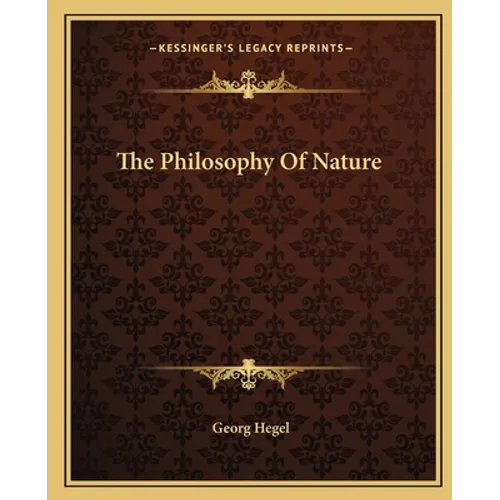 The Philosophy Of Nature - Paperback