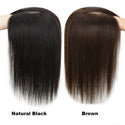 Soft Real Human Hairpiece Blonde Color Women Hair Toppers