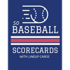 50 Baseball Scorecards With Lineup Cards: 50 Scoring Sheets For Baseball and Softball Games (8.5x11) - Paperback