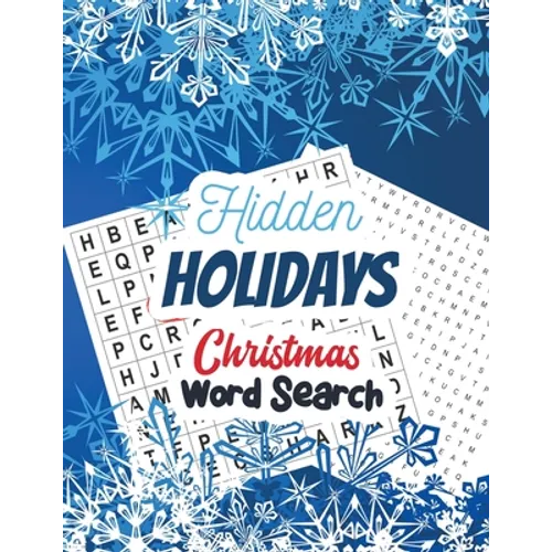 Hidden Holidays - Christmas Word Search: Large Print Christmas Word Search Puzzle, Exercise Your Brain Activity Book, Christmas Word Search Book With - Paperback