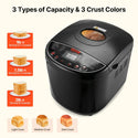 19-in-1 Bread Maker: Automatic Compact Dough Machine