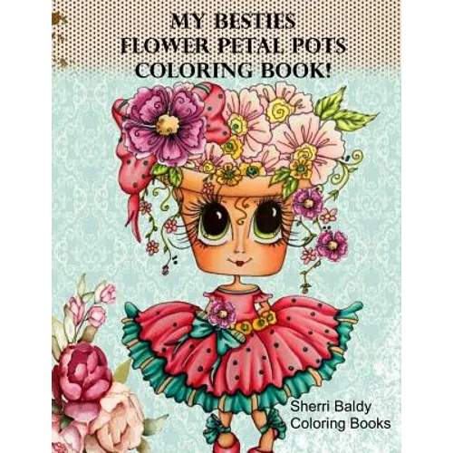 My Besties Flower Petal Pots Coloring Book - Paperback