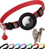 AirTag Cat Collar – Reflective Breakaway Kitten Collar w/ Holder & Bell