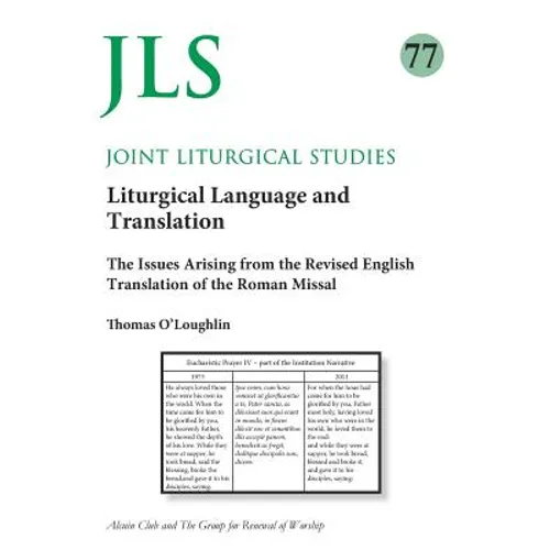 Joint Liturgical Studies 77: Liturgical Language and Translation - Paperback