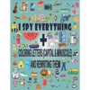 I Spy Everything + Coloring Letters (Capital & Minuscule) and Rewrite Them: A Fun Guessing Game Picture Book for 2-5 Year Olds - Paperback