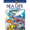 Creative Haven Sea Life Color by Number Coloring Book - Paperback