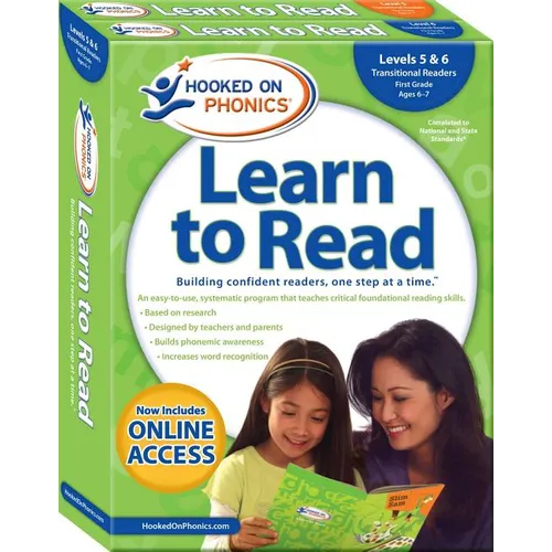 Hooked on Phonics Learn to Read - Levels 5&6 Complete, 3: Transitional Readers (First Grade Ages 6-7) - Paperback