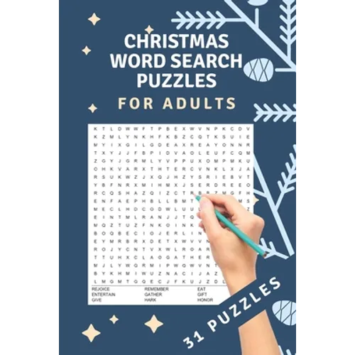 Christmas Word Search Puzzles: 31 word search puzzles - for adults, teens and grown-ups - fun time for christmas - christmas theme - christmas gift - - Paperback