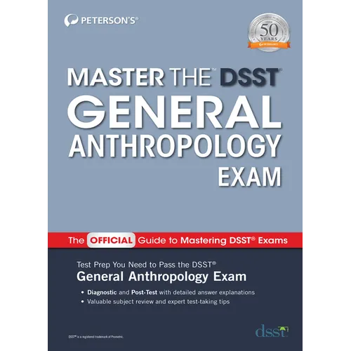 Master the Dsst General Anthropology Exam - Paperback