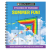Brain Games - Sticker by Number: Summer Fun! (Easy - Square Stickers): Create Beautiful Art with Easy to Use Sticker Fun! - Spiral