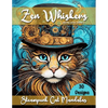 Zen Whiskers: Steampunk Cat Mandalas - Paperback
