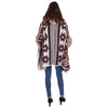 Faux Fur Pattern Hoodie Shawl P3803 (3PC)