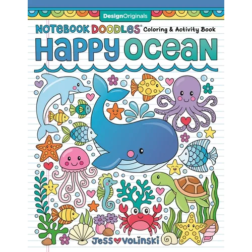 Notebook Doodles Happy Ocean: Coloring & Activity Book - Paperback
