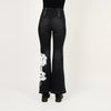 Placement Screen Print Leg Boot Cut