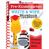 Ready to Learn: Pre-Kindergarten Write and Wipe Workbook: Counting, Shapes, Letter Practice, Letter Tracing, and More! - Spiral