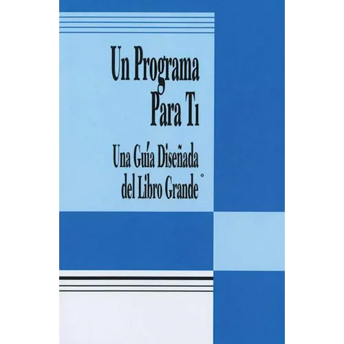 Un Programa Para Ti (a Program for You Book): Una Guia Disenada del Libro Grande - Paperback