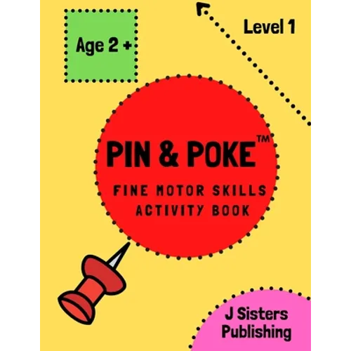 Pin & Poke Fine Motor Skills Activity Book Level 1: For Toddlers and Kids Ages 2+ with Line and Shapes, Popular Activity in Montessori Classroom, Todd - Paperback