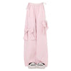Kawaii Pink Cargo Pants With Bows