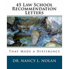 45 Law School Recommendation Letters That Made a Difference - Paperback