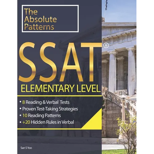 SSAT 8 Reading & Verbal Elementary Level: + 20 hidden rules in verbal - Paperback
