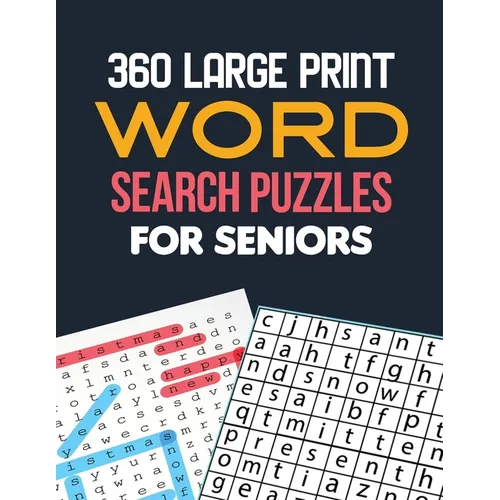 360 Large Print Word Search Puzzles for Seniors: Word Search Brain Workouts, Word Searches to Challenge Your Brain, Brian Game Book for Seniors in Thi - Paperback