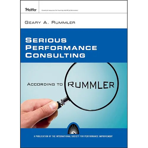 Serious Performance Consulting P - Paperback