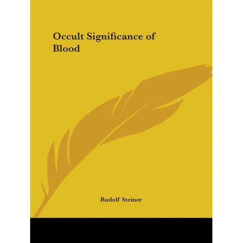 Occult Significance of Blood - Paperback