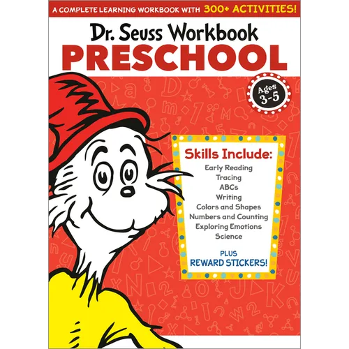 Dr. Seuss Workbook: Preschool: 300+ Fun Activities with Stickers and More! (Alphabet, Abcs, Tracing, Early Reading, Colors and Shapes, Numbers, Counti - Paperback