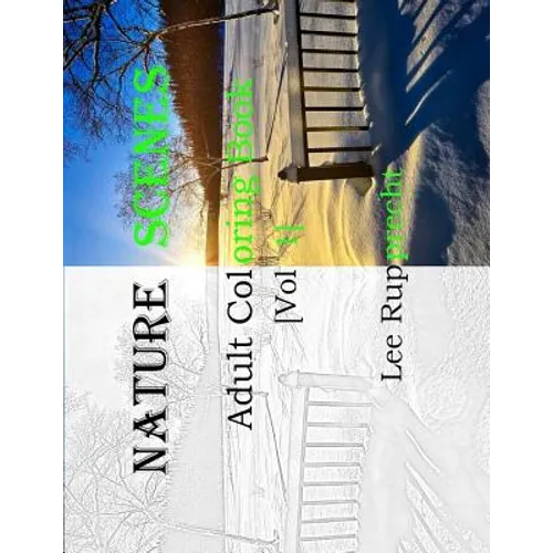 Nature Scene: Adult Coloring Book - Paperback