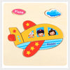 3D Puzzle Wooden Toys For Children Cartoon Animal Vehicle Wood Jigsaw Kids Baby Early Educational Learning Toy #L505