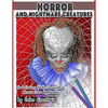 Horror and Nightmare Creatures Mosaic Color by Number Dark Fantasy Adult Coloring Book - Paperback