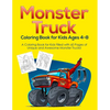 Monster Truck Coloring Book for Kids Ages 4-8: A Coloring Book for Kids Filled with 60 Pages of Unique and Awesome Monster Trucks! - Paperback