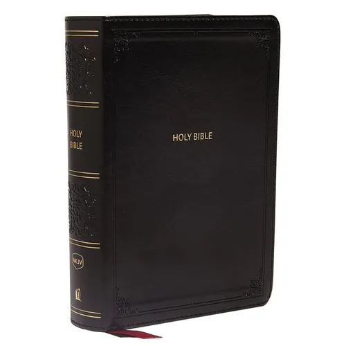 Nkjv, Reference Bible, Compact, Leathersoft, Black, Red Letter Edition, Comfort Print: Holy Bible, New King James Version - Imitation Leather
