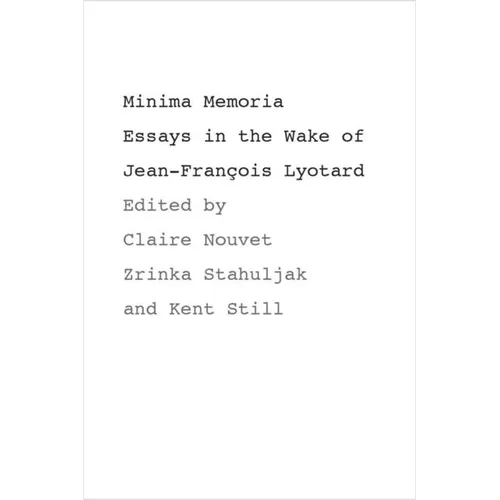 Minima Memoria: In the Wake of Jean-François Lyotard - Paperback