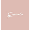 Guests Hardcover Guest Book: Blush Pink Guestbook Blank No Lines 64 Pages Keepsake Memory Book Sign In Registry for Visitors Comments Wedding Birthday - Hardcover