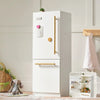 Tiny Land® Play Kitchen Accessories – Play Kitchen Fridge: Wooden Cabinet Refrigerator for Kids