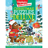 Christmas Puzzles Deluxe: Holiday-Themed Activity Book with Christmas Puzzles and Creative Crafts, Christmas Gift for Kids Ages 4-8 - Paperback
