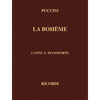 La Boheme: Canto E Pianoforte - Hardcover