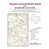 Texas Land Survey Maps for Burnet County - Paperback