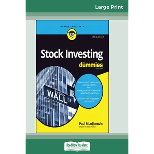 Stock Investing For Dummies, 5th Edition (16pt Large Print Edition) - Paperback