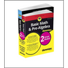 Basic Math & Pre-Algebra for Dummies Book + Workbook Bundle - Paperback