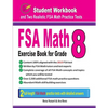 FSA Math Exercise Book for Grade 8: Student Workbook and Two Realistic FSA Math Tests - Paperback