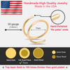 Double Hoop Nose 14k Yellow Gold Filled Spiral Nose Ring