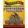 Supreme Large Print Cryptogram Puzzle Books (300 Puzzles): Cryptoquotes Crypto Quips. Cryptoquip Puzzle Books for Adults. - Paperback