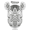 Rhinos Coloring Book for Grown-Ups 1 - Paperback
