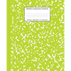 Marbled Composition Notebook: Green Marble Wide Ruled Paper Subject Book - Paperback
