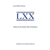 Notes on the Greek Text of Numbers - Paperback