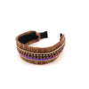 Boho Raffia Pearl Decor Headband HB2417-25 (12PC)