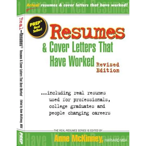 Resumes & Cover Letters That Have Worked - Paperback