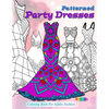 Patterned party dresses: Coloring book for adults fashion - Paperback